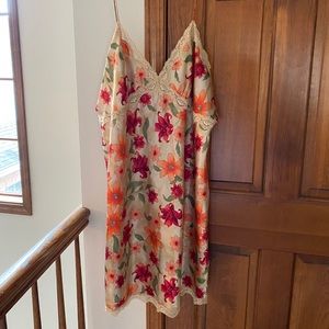 Satiny chemise nightgown